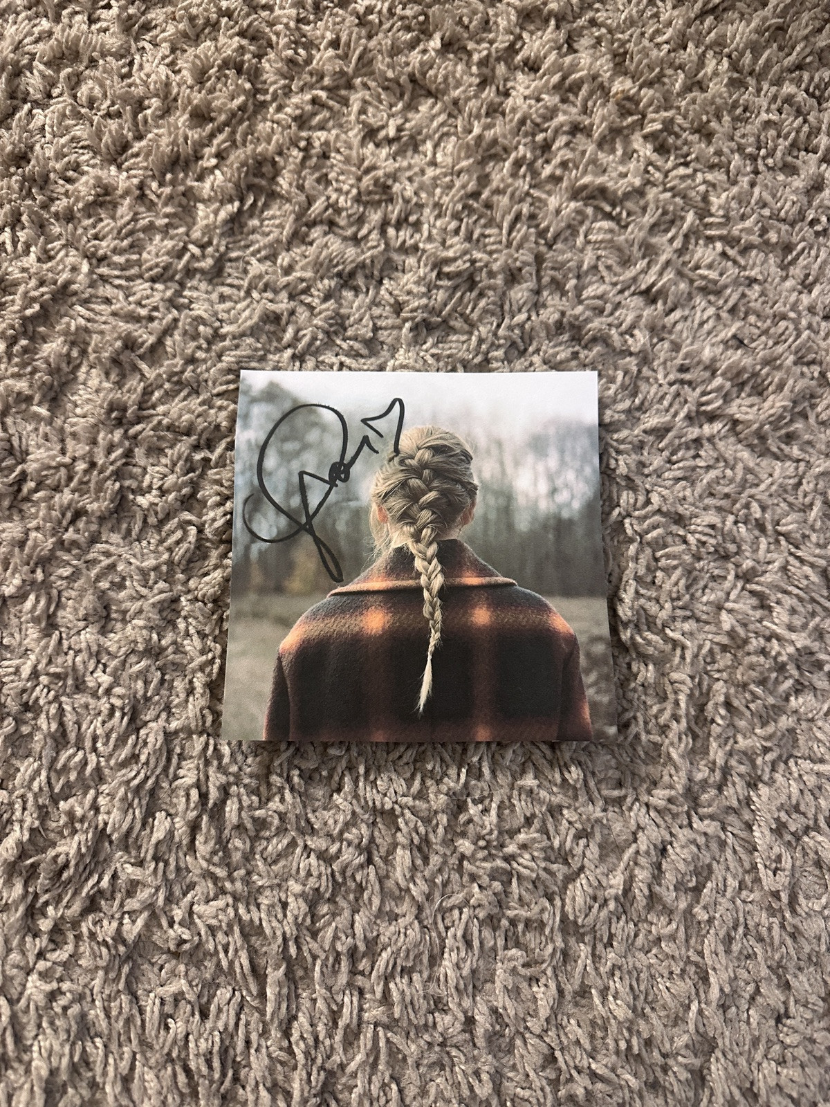 Taylor Swift Signed evermore CD Insert With Heart REPRINT
