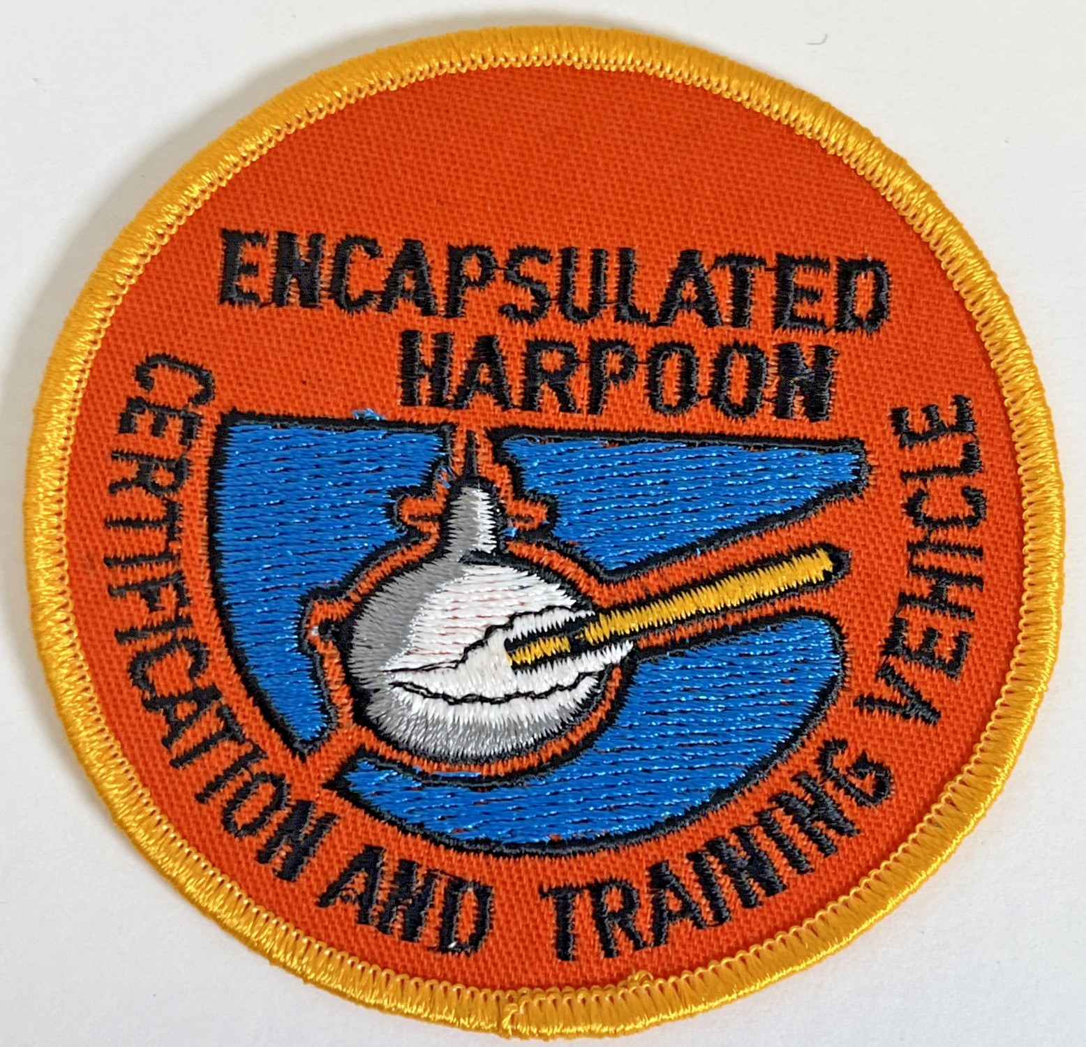 US Navy Encapsulated Harpoon Certification Training Vehicle Patches Patch Unused
