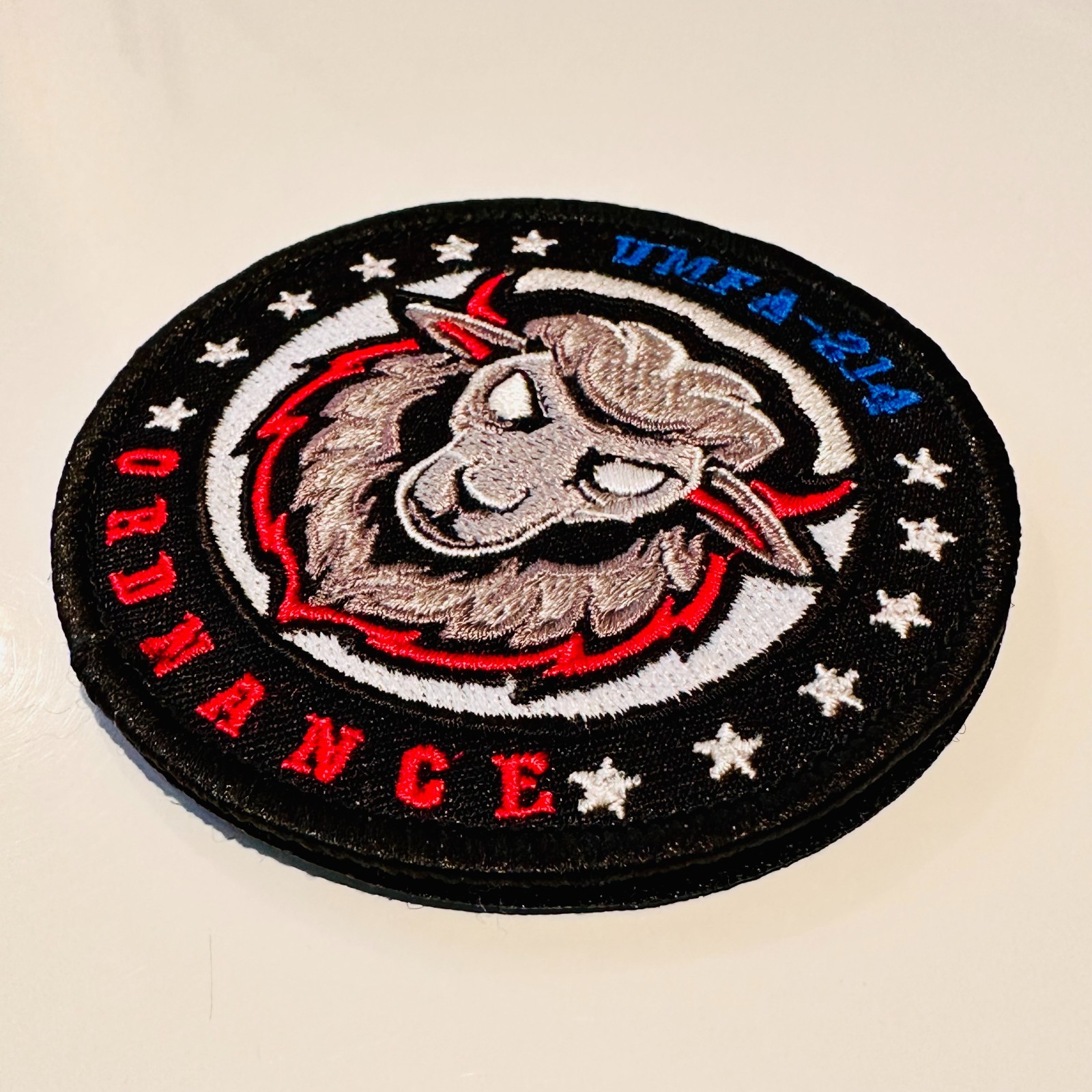 VMFA-214 “Black Sheep” Ordnance 2026 F-35B Lightning II Patch w/ Hook&Loop