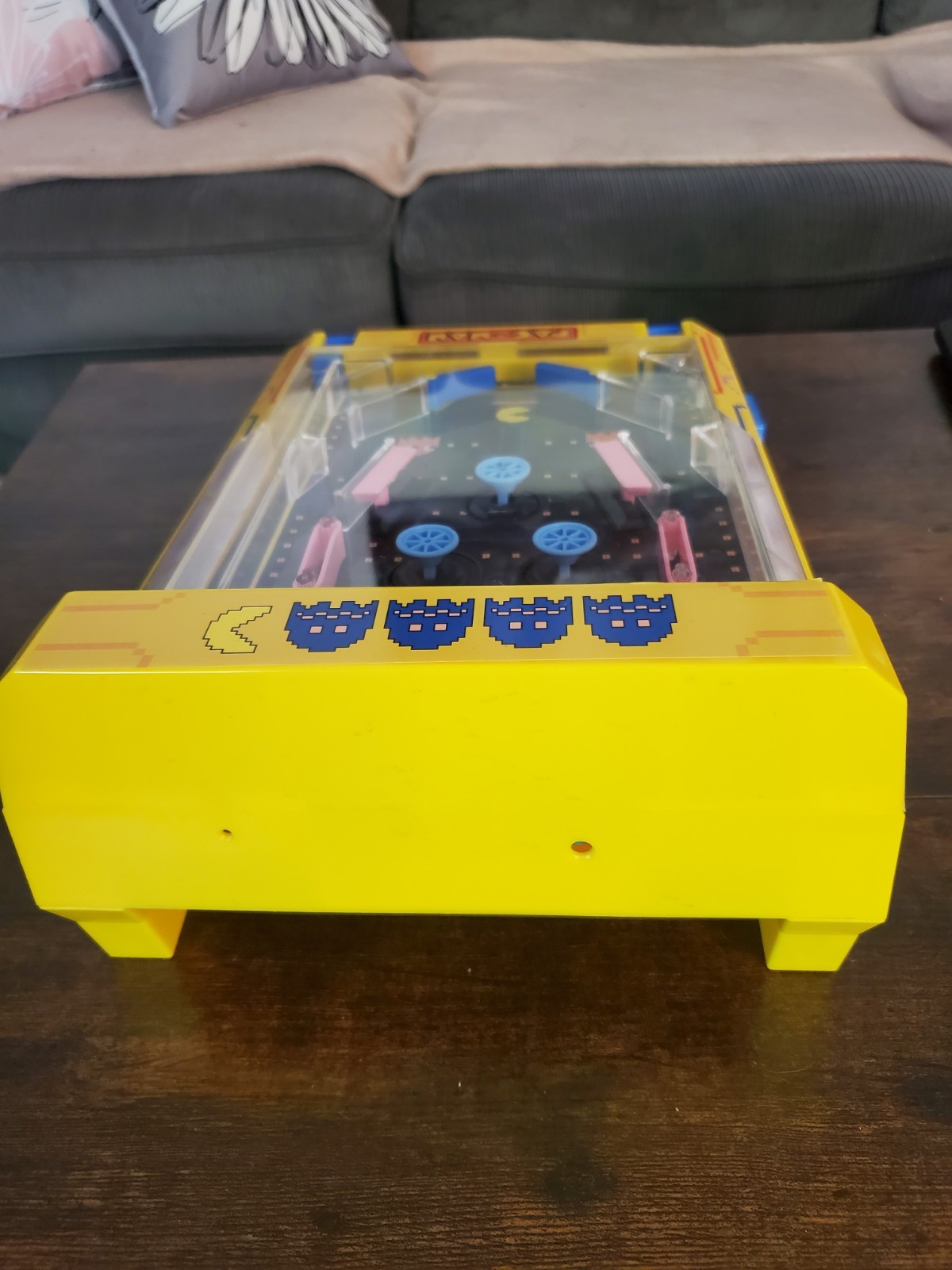 Pac-Man Tabletop Electronic Pinball Game Lights & Sound Arcade Toy Works!