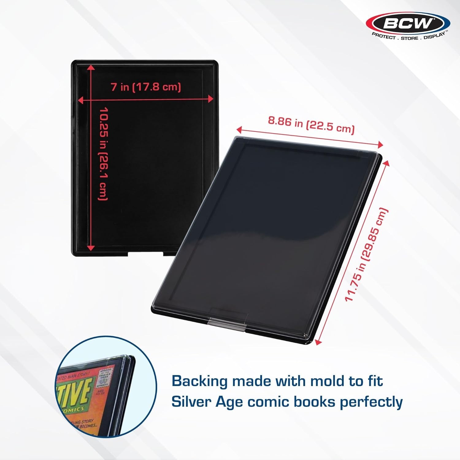 Modern Rectangular Comic Book Holder – 11.75 x 8.88 Inches Display Frame