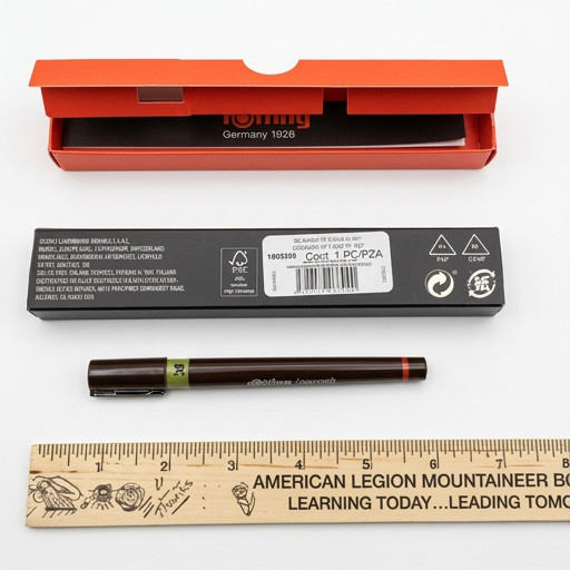 Rotring Isograph Drawing Pen 0.30 Fine Pigment Ink Black High Precision