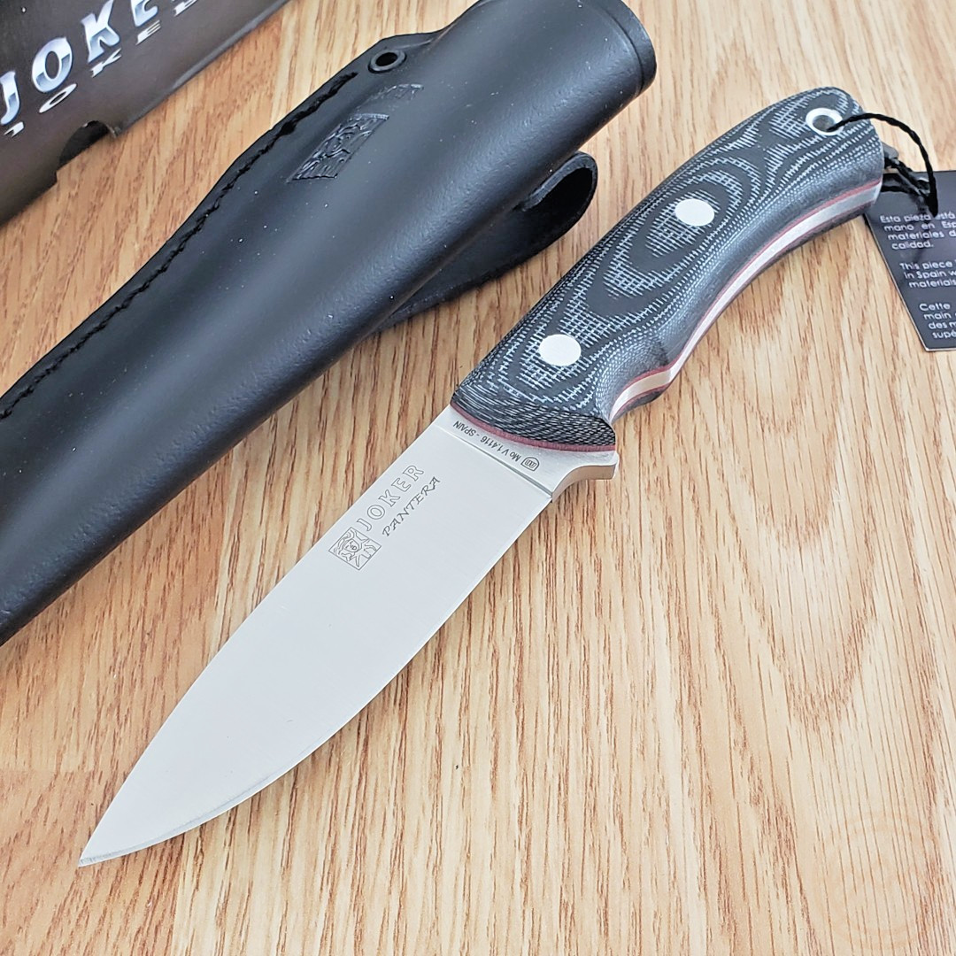 Joker Pantera Fixed Knife 3.88″ Full Tang 1.4116 Steel Blade Micarta Handle