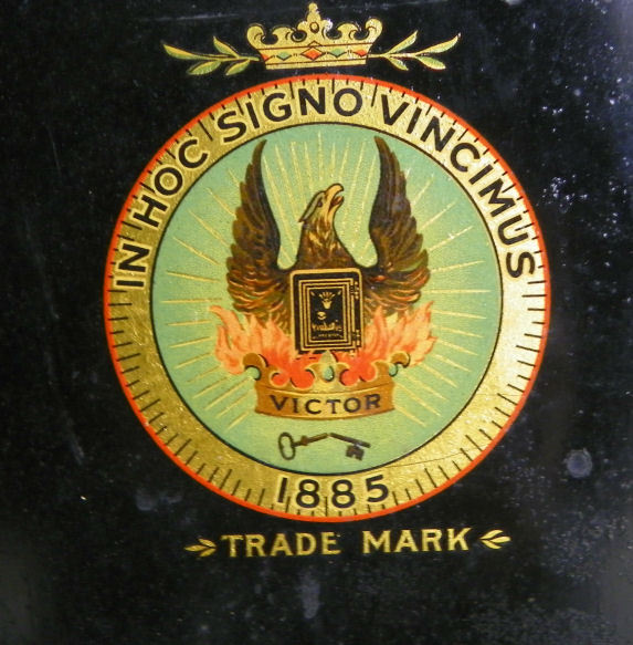 Victor Antique Safe Decal, Emblem, Inner Door Eagle Sticker, Reproduction