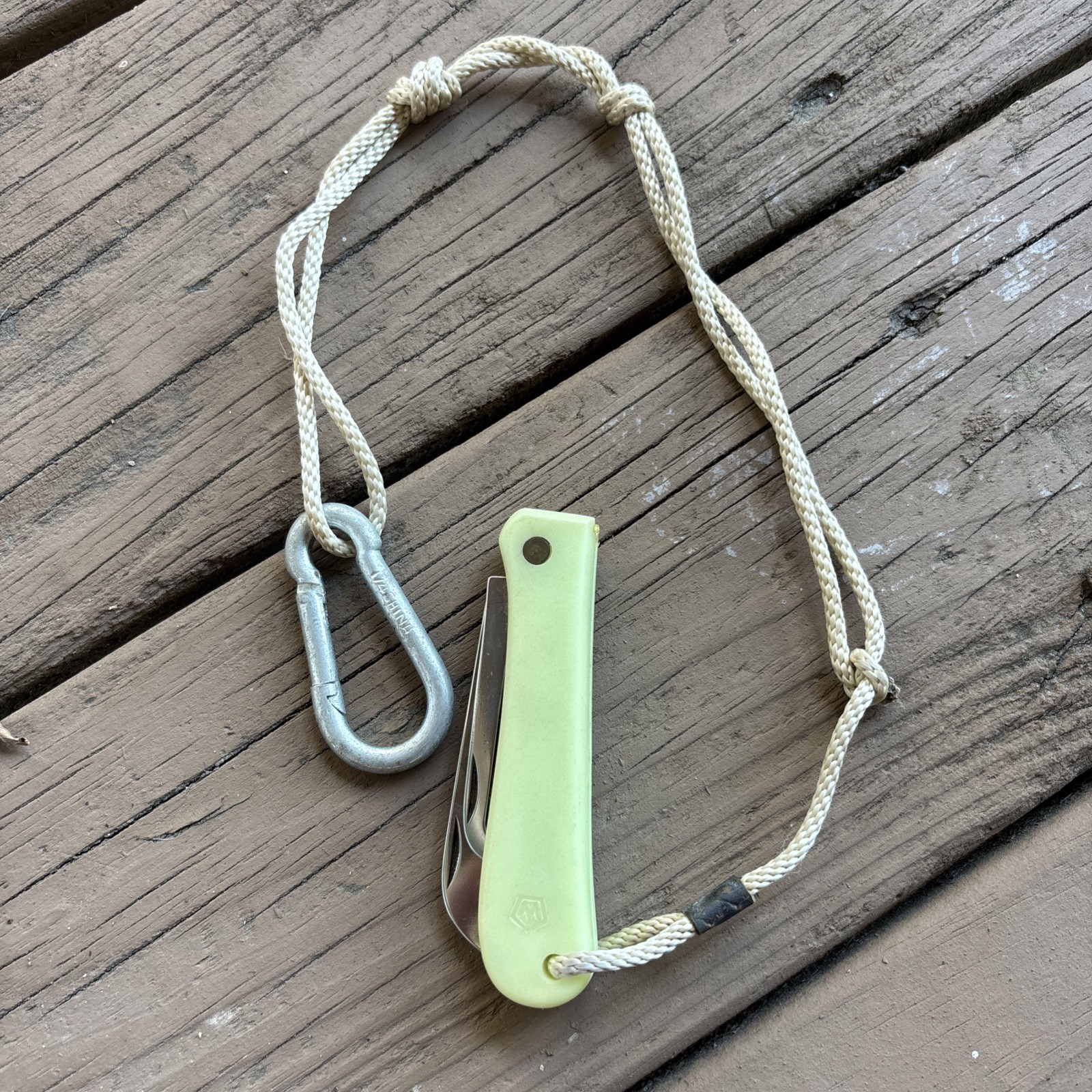 Glow in Dark Wichard Inox Sailing Knife Rigging Sheepsfoot Boating Fishing
