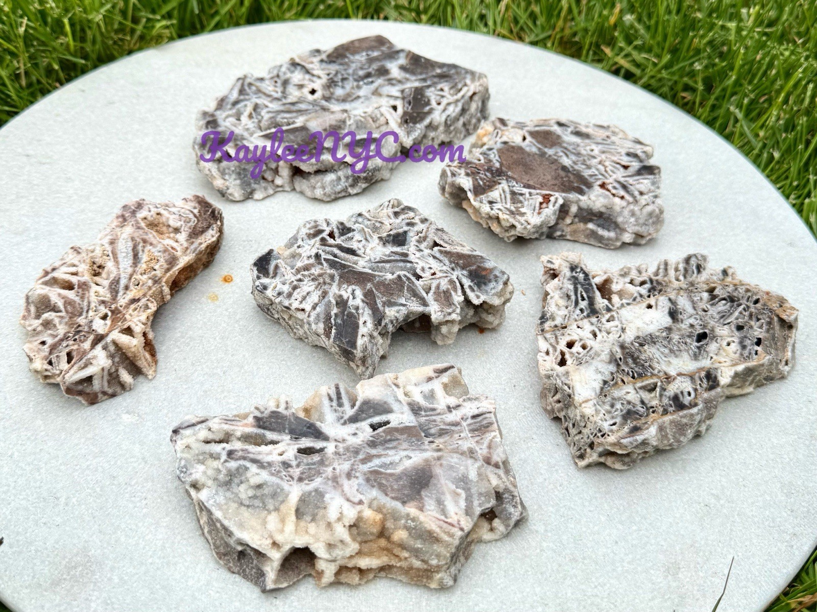 Wholesale Lot 5-8PCs Natural Sphalerite Slabs Crystal 3.8-4lbs