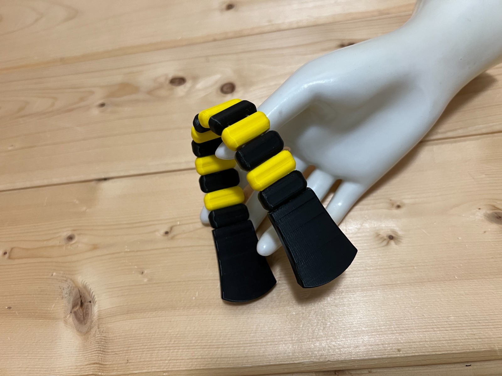 Black/Yellow cubes chotki/Antistress 3D printed PLA Plastic Size 21cm/39gram