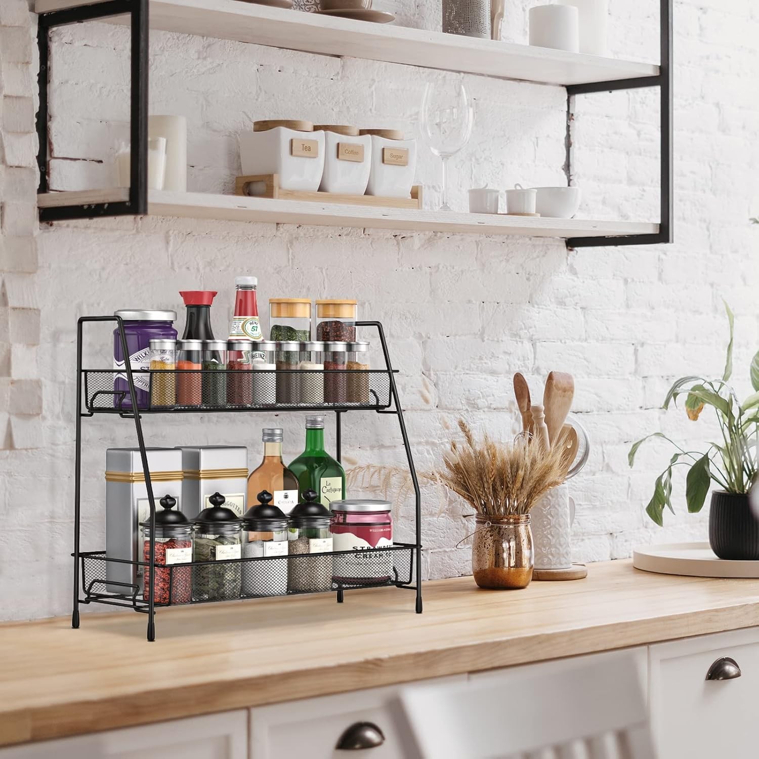 SPISPI Spice Rack Organizer for Cabinet Kitchen Countertop