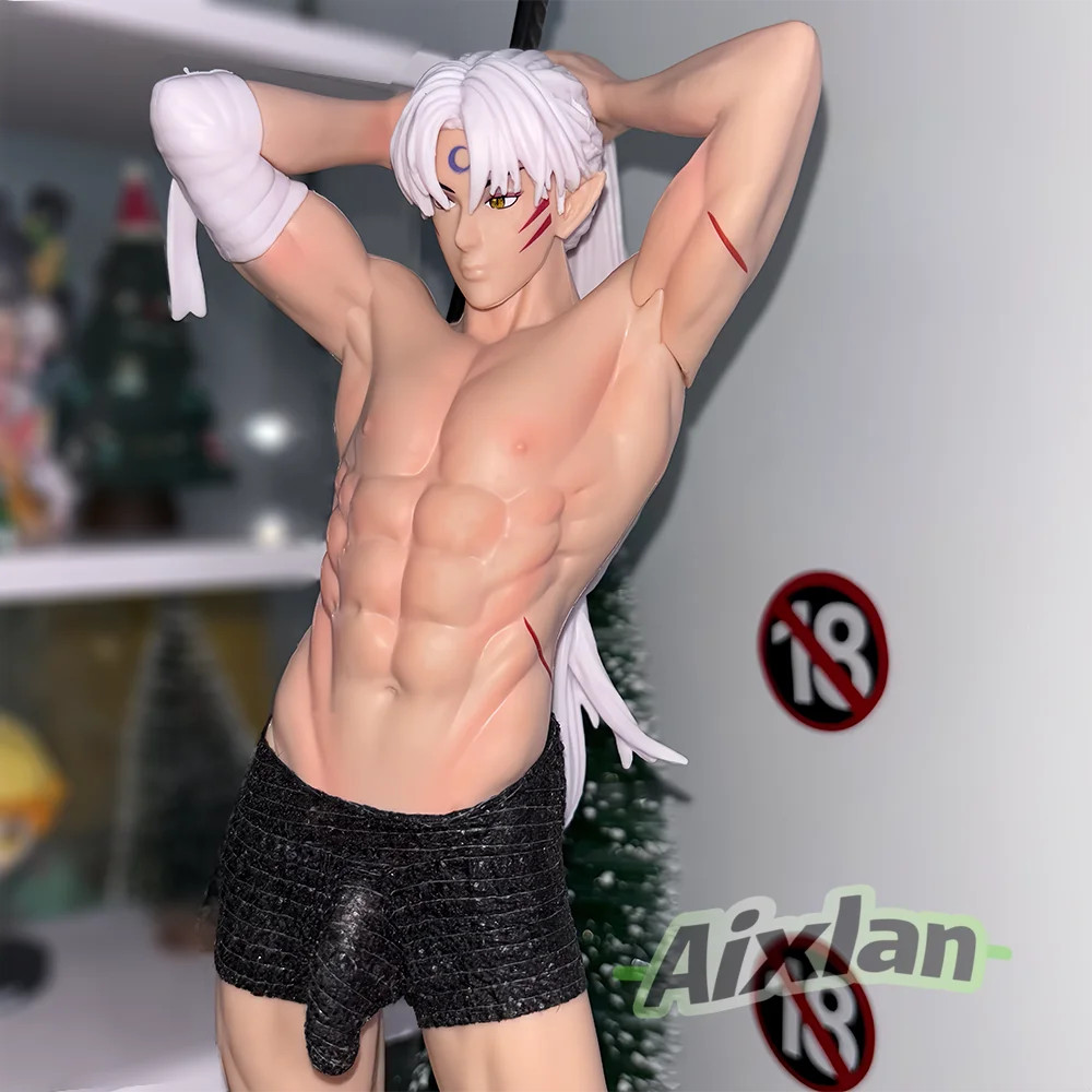 31CM Anime Inuyasha Sesshoumaru PVC Action Figure Collectible Statue New Toy
