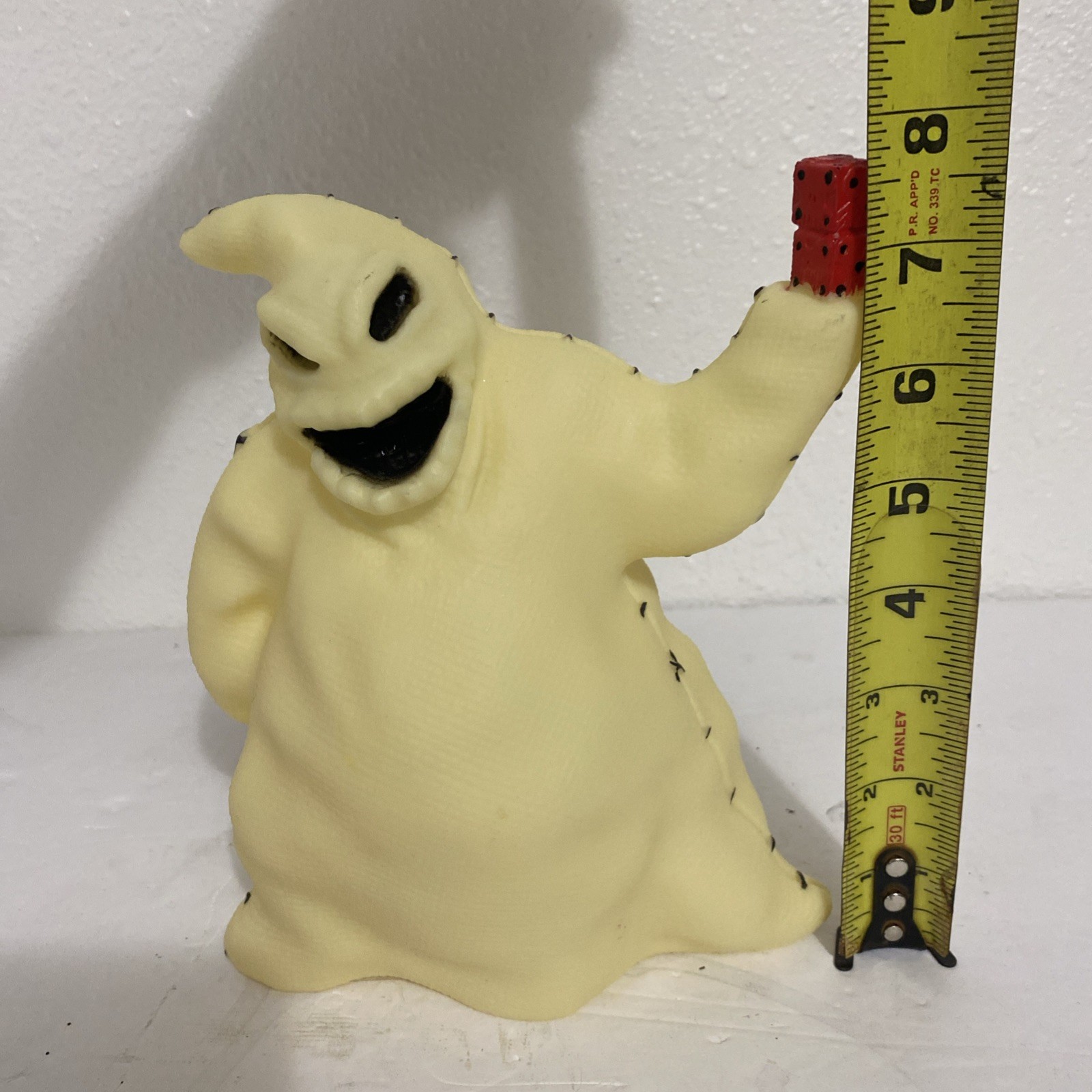Nightmare Before Christmas Oogie Light Up 7 3/4 Inch Figure Dead Battery Works