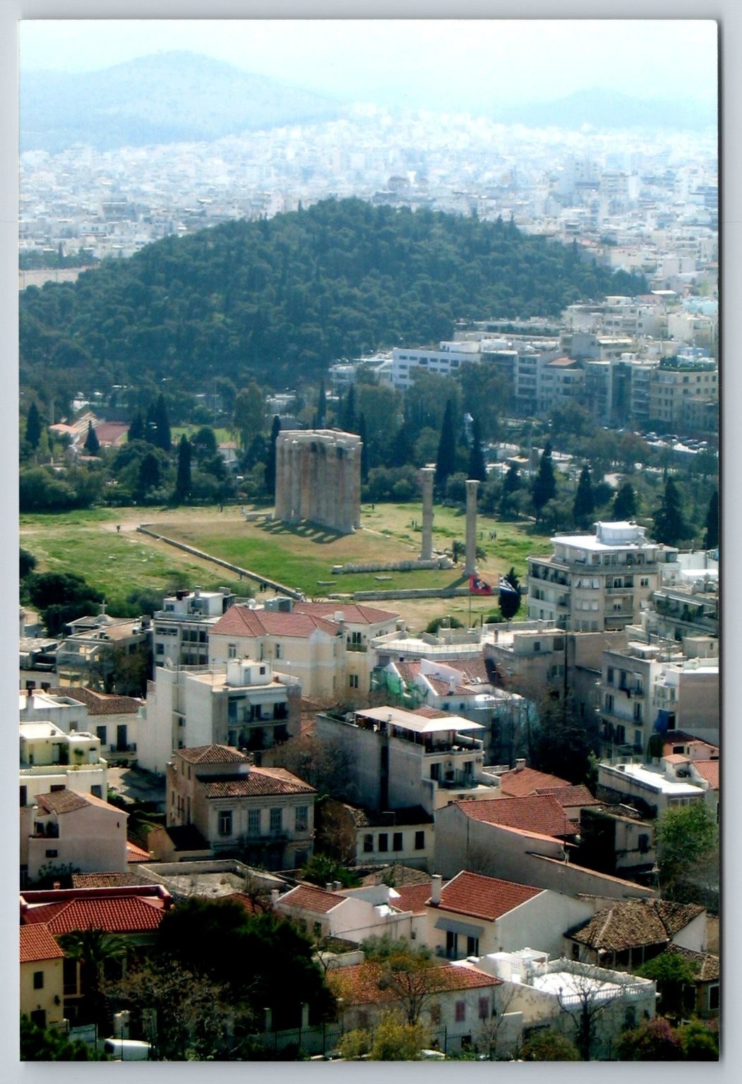 Athens Greece Cityscape Photo Temple of Olympian Zeus 2006 Travel