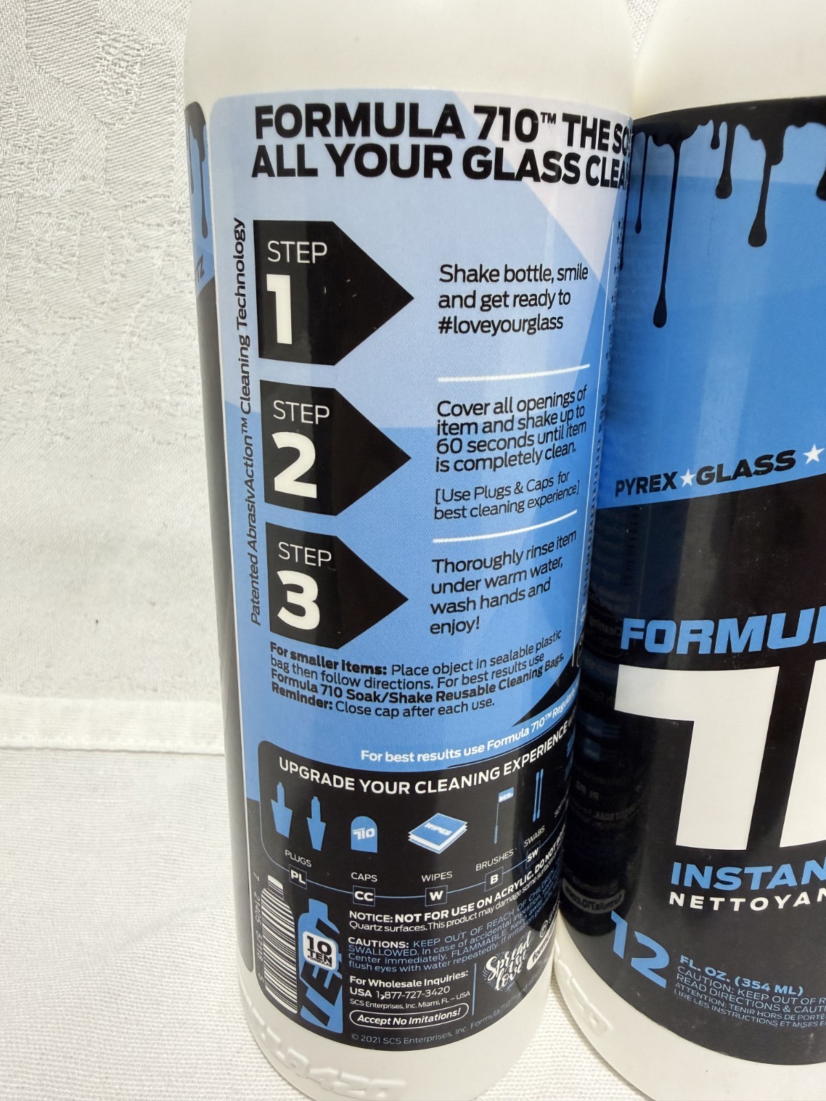 3 Pack Formula 710 Instant Cleaner Safe On Pyrex, Glass Metal 12oz Free Shipping