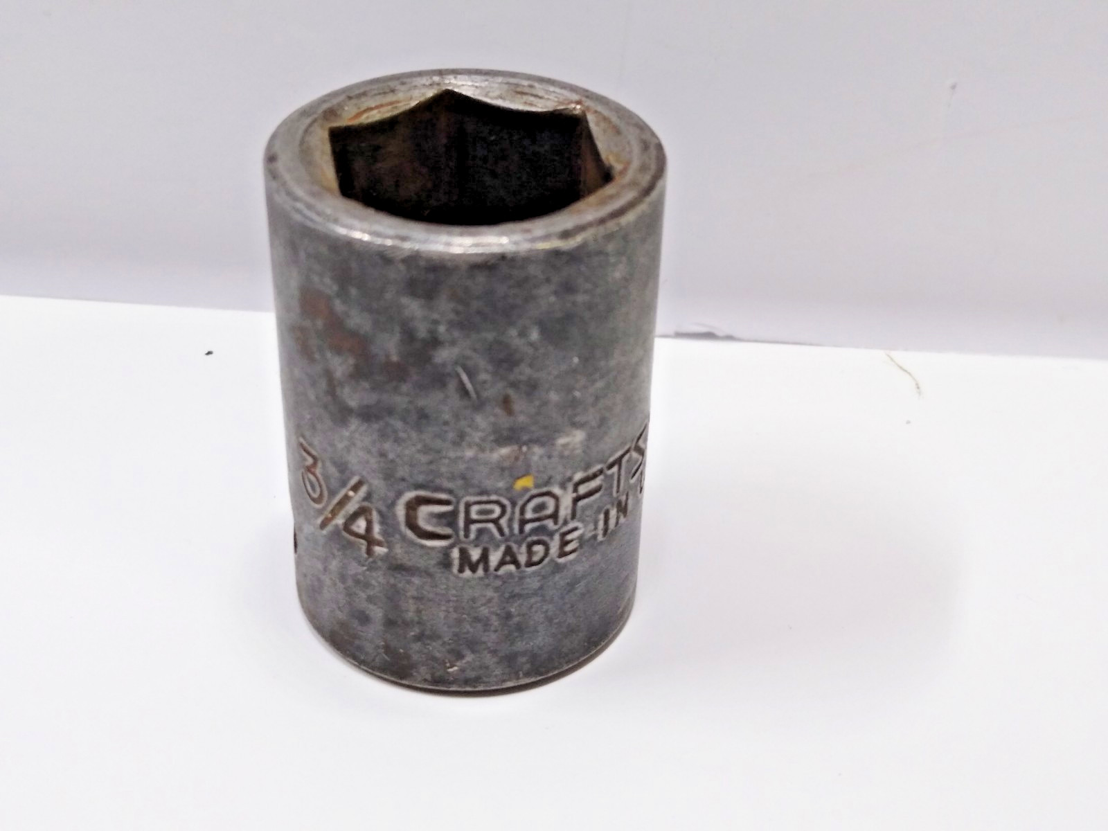 Craftsman -EE- 3/4 inch 6 Point Shallow Impact Socket 1/2 in Drive tool Vintage