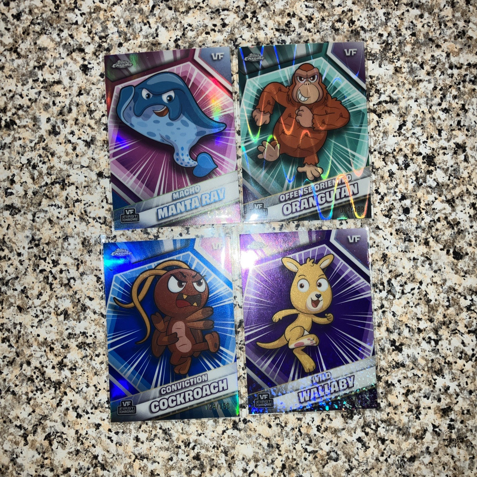 2026 Topps Chrome – Veefriends – 4 Card Numbered Lot!