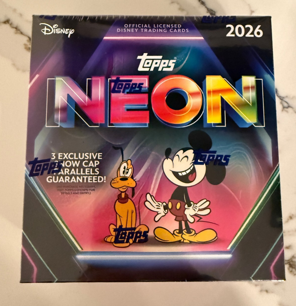 2026 Topps Disney Neon Mega Box Factory Sealed 10 Packs Brand New Wax