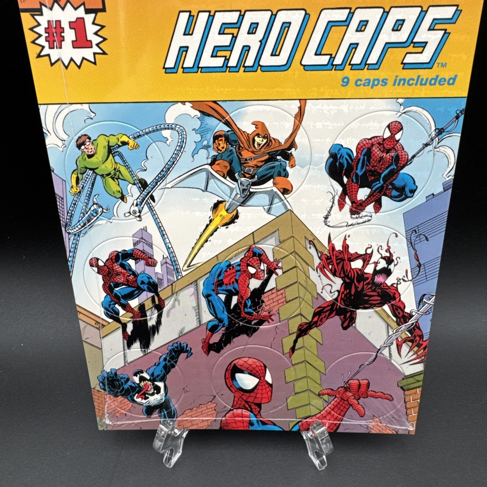 1993 Marvel Comics the Amazing Spider-Man HERO CAPS 1-9 Venom Brand New Sealed