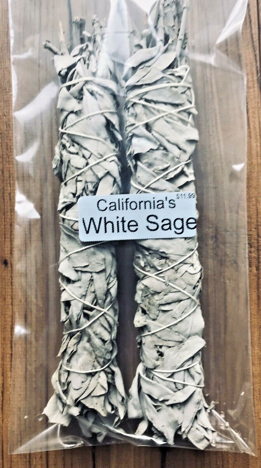 CALIFORNIA WHITE Sage Smudge Stick 9″ Huge Extra Thick and Long FREE SHIP