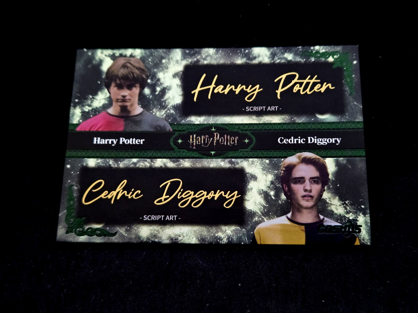 2025 Kakawow Cosmos Harry Potter Auto Cedric Diggory Dual Script Art Green /25