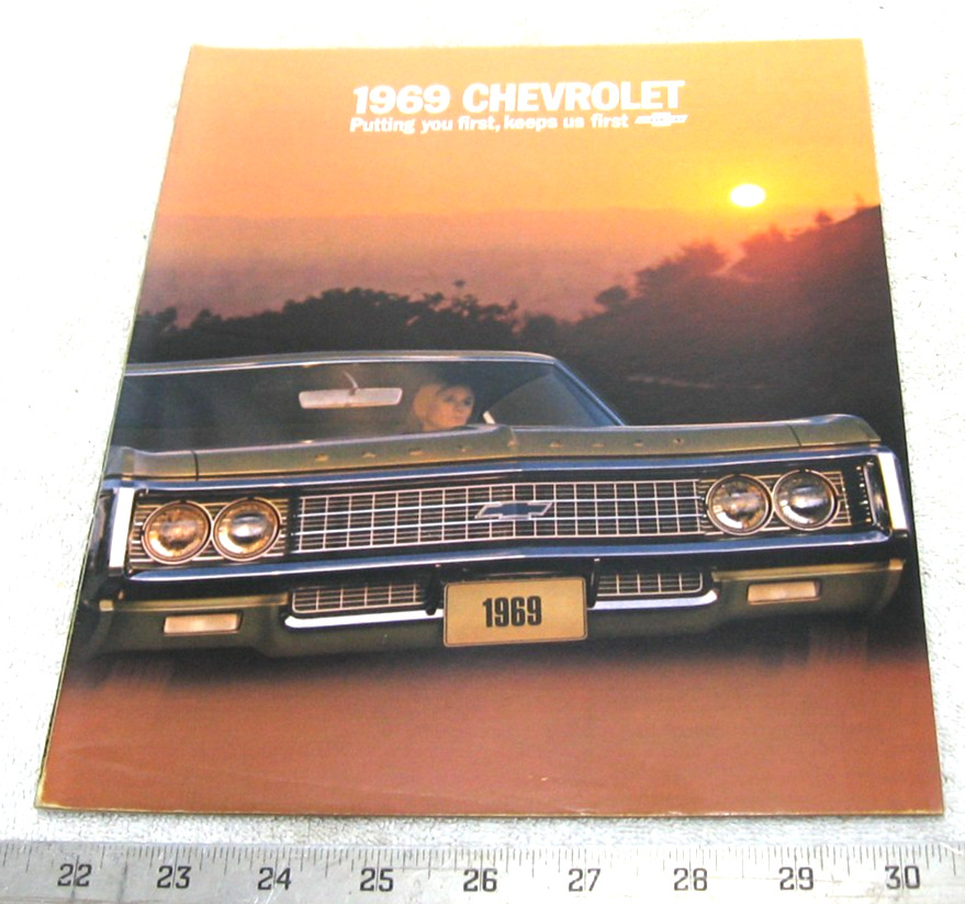1969 CHEVROLET BELAIR IMPALA SS CAPRICE SALES BROCHURE ORIGINAL