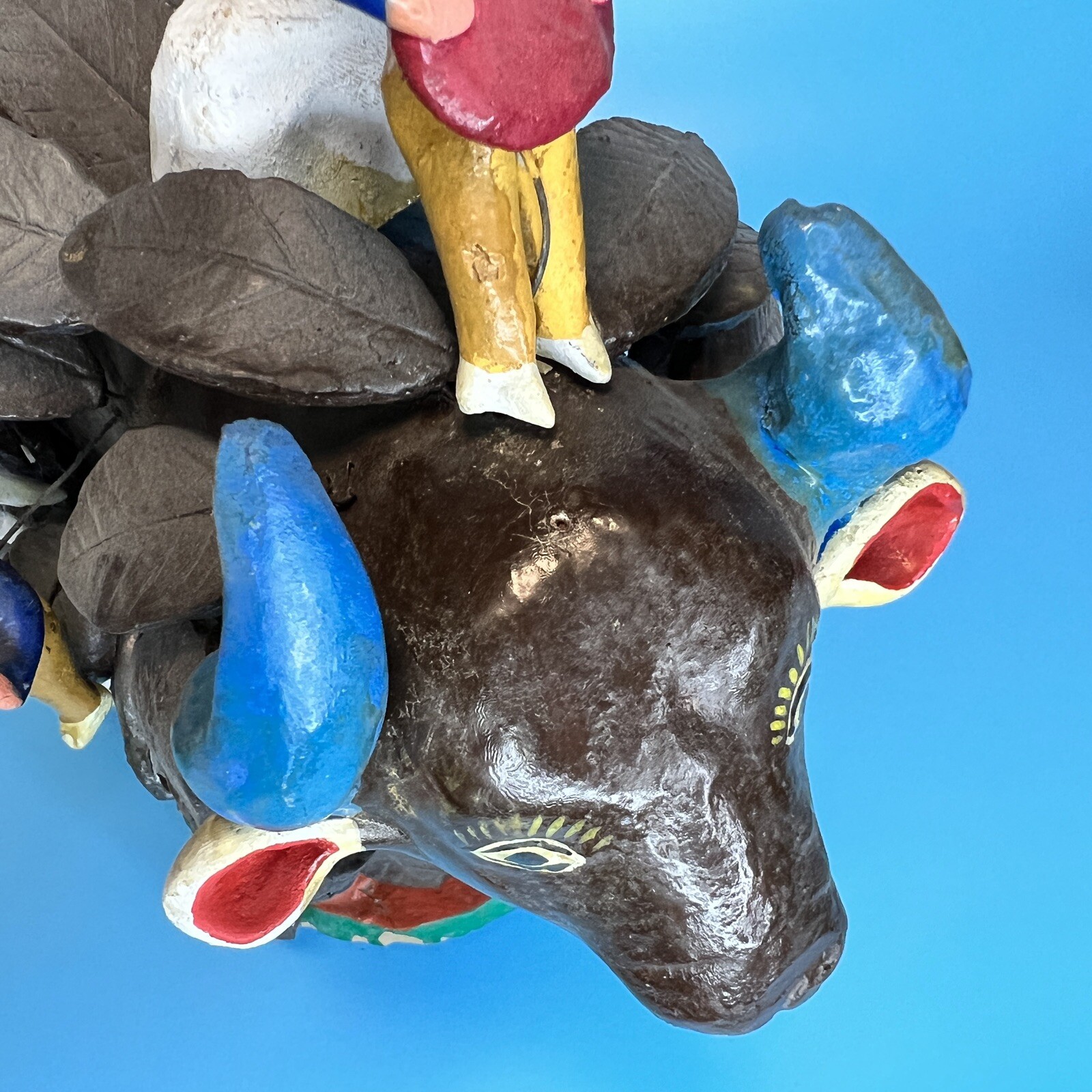 el TORO, Matador, Cuadrillas ~ Rosendo Rodriguez Mexican Pottery Folk Art 1970s