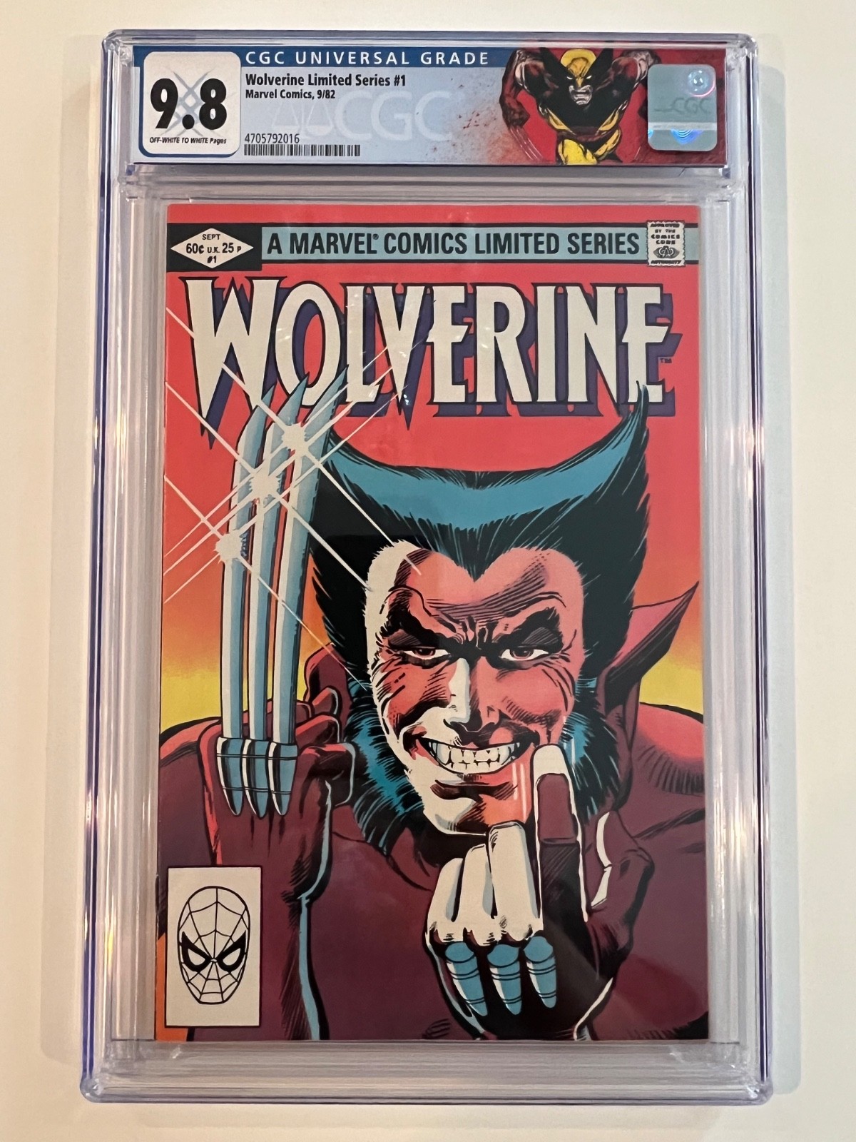 Wolverine Limited Series #1 – CGC 9.8 Near Mint/Mint – New Slab & Custom Label!
