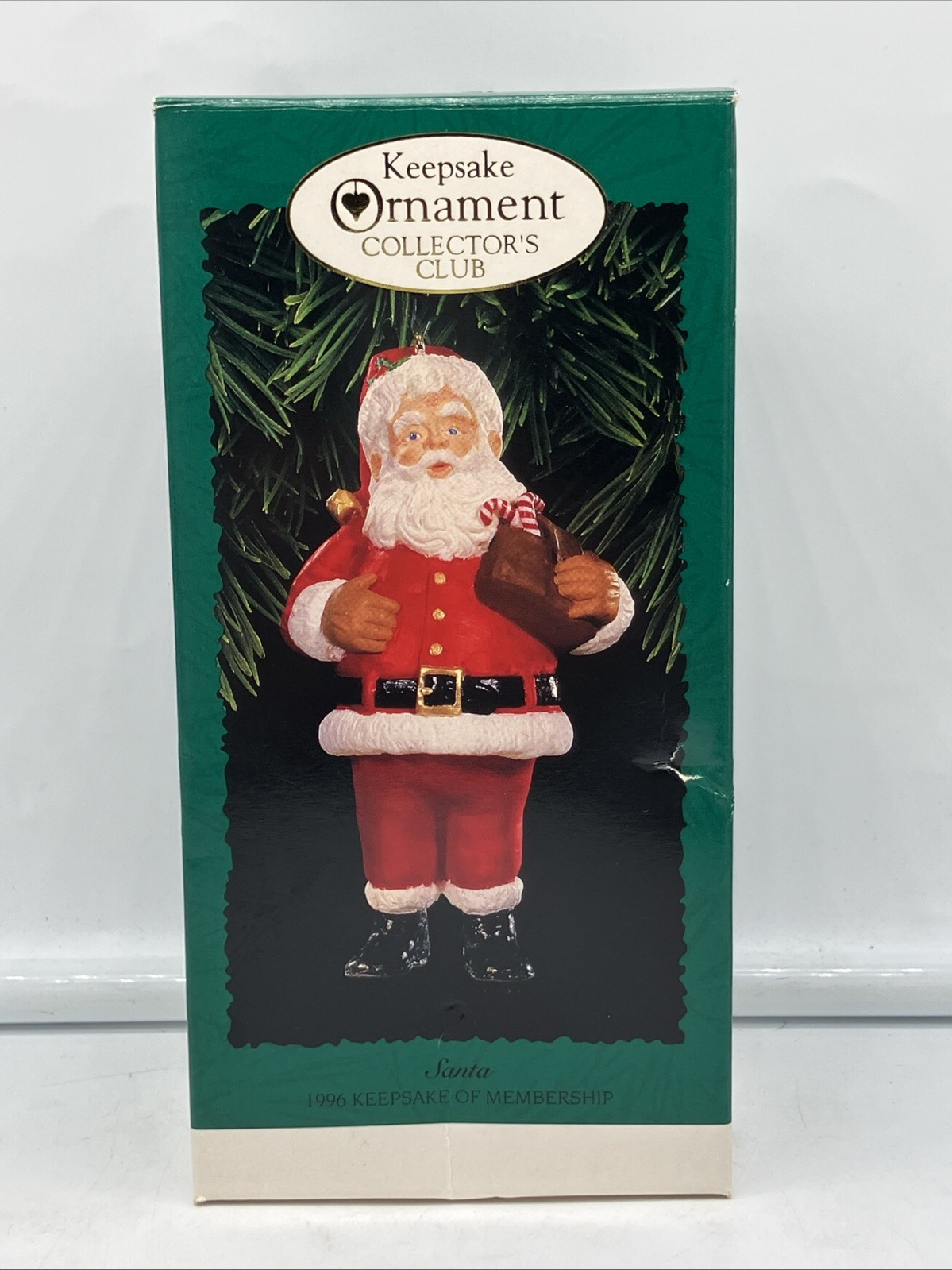 1996 Hallmark Keepsake Ornament Santa Keepsake of Membership Collector’s Club
