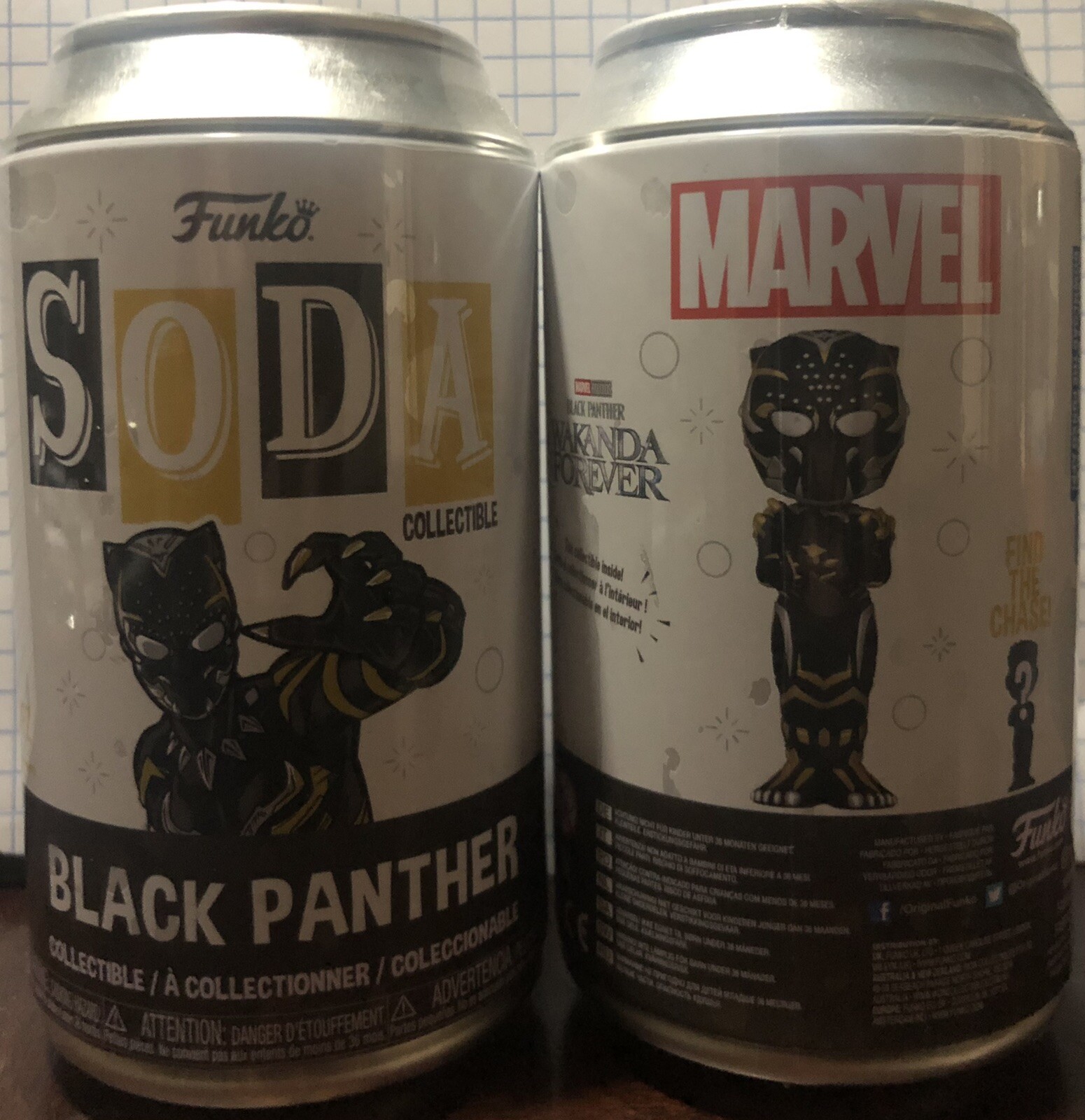Funko Marvel Black Panther Wakanda Forever Soda. Chance at a CHASE!