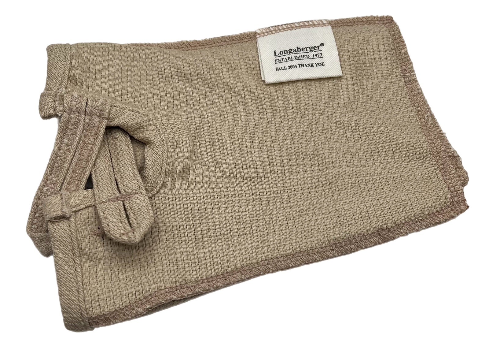 Longaberger Khaki Loganberry Fall 2004 Thank You Basket Liner