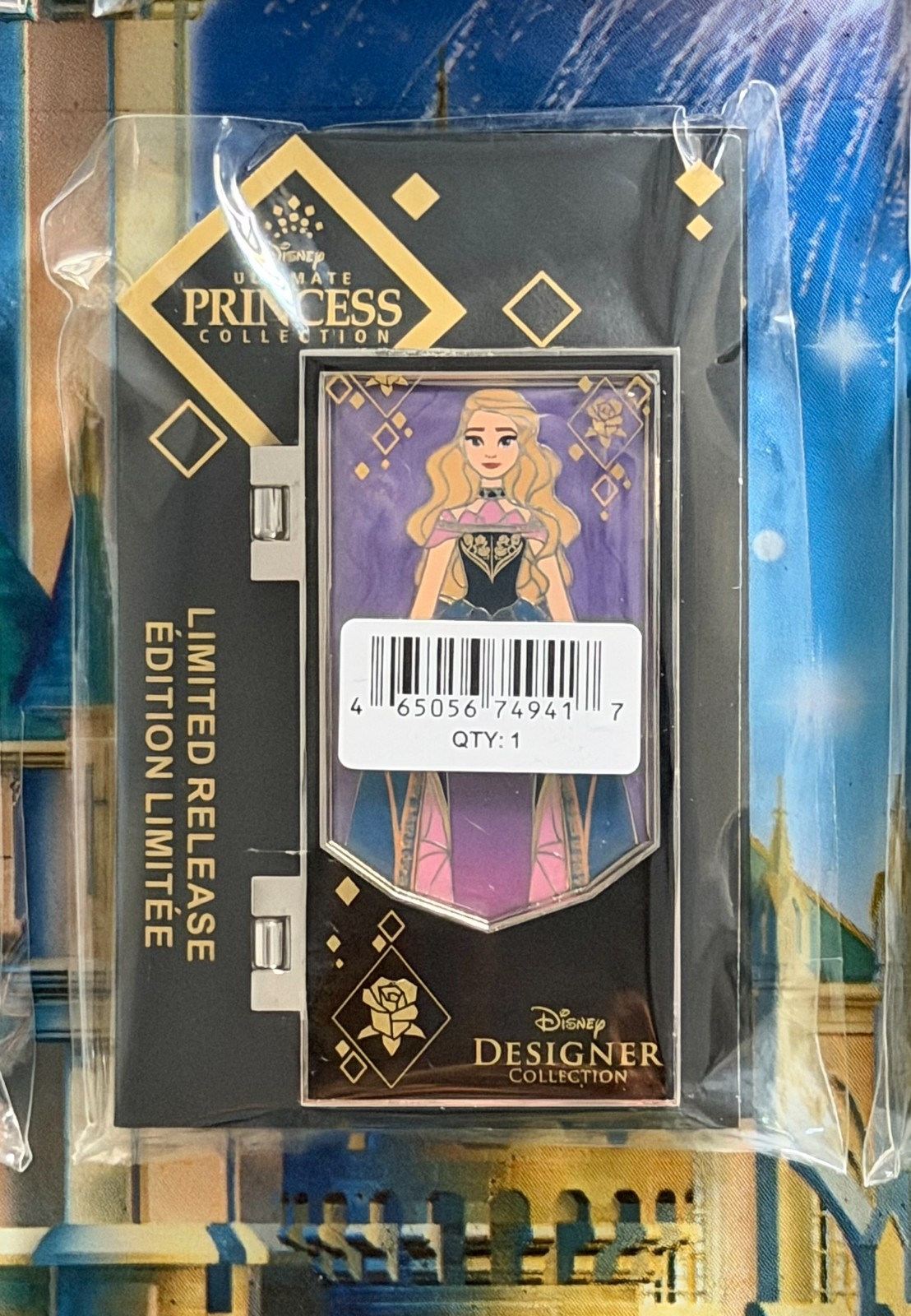 Disney Princess Designer Hinged Pins~Aurora~Merida~Moana~Mulan~Tiana NEW U PICK