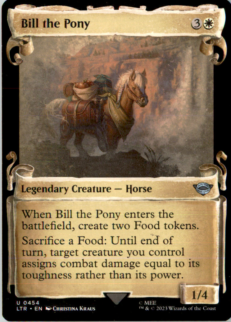 MTG | Bill the Pony | Showcase Scrolls | Lord of the Rings