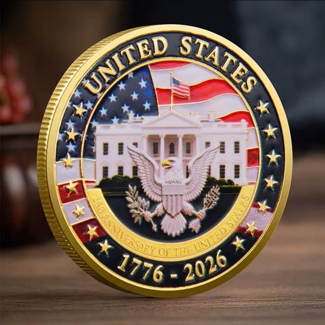 United States 250 Anniversary Challenge Coin Commemorative Collectible H 1-pc