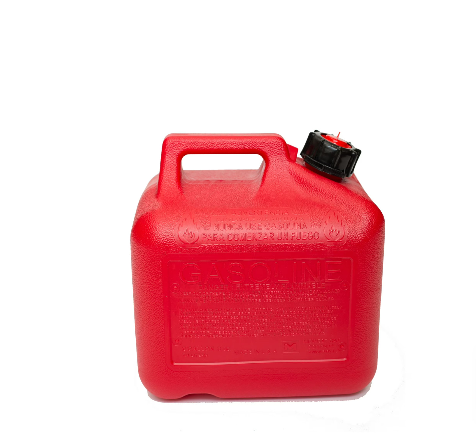 Auto Shut off Gasoline Can, 2 Gallon, 8 Oz. Cpacity, Red in Color, Model 2310-4