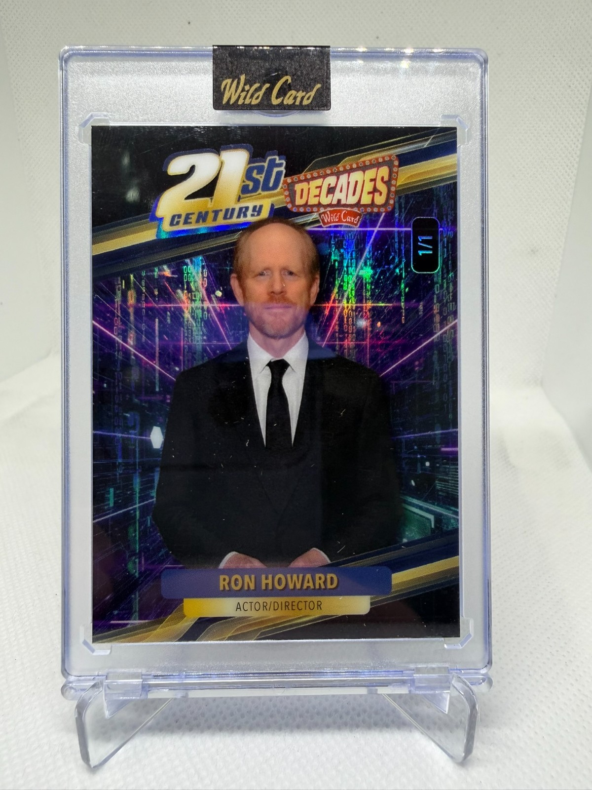 Ron Howard 1/1 Wild Card Decades 1 Part 2 2026 21st Century Purple Matrix Holo