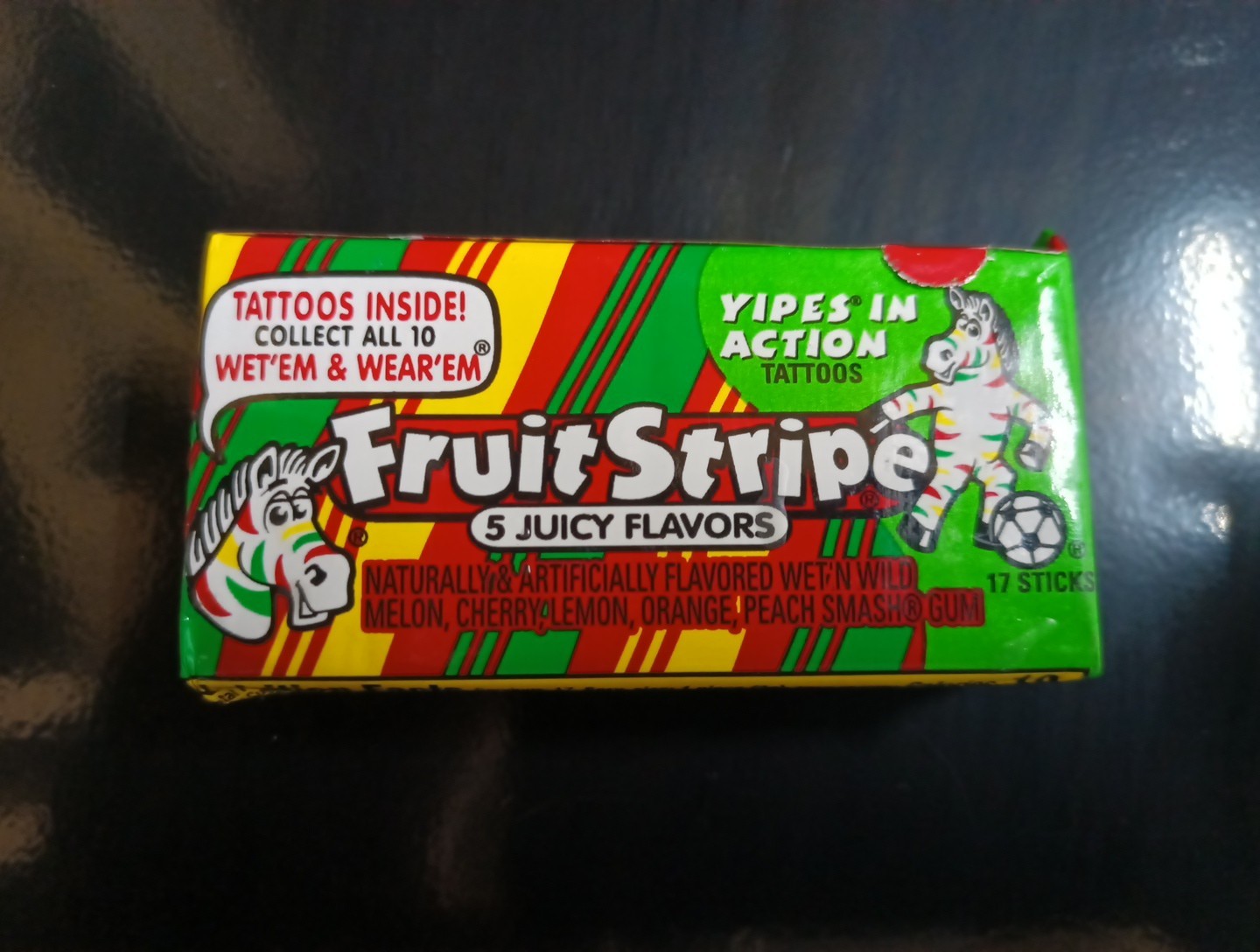 Fruit Stripe Gum Sealed Pack Discontinued Collectible Only Non-Consumable