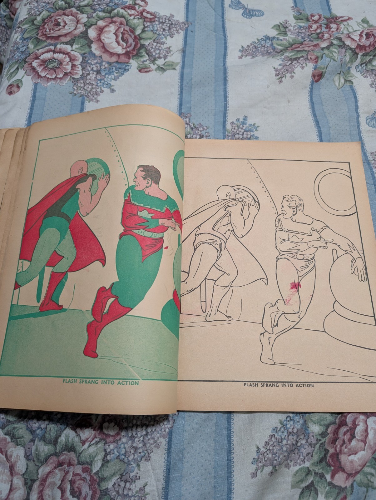 FLASH GORDON PAINT BOOK 1936 WHITMAN MING THE MERCILESS G