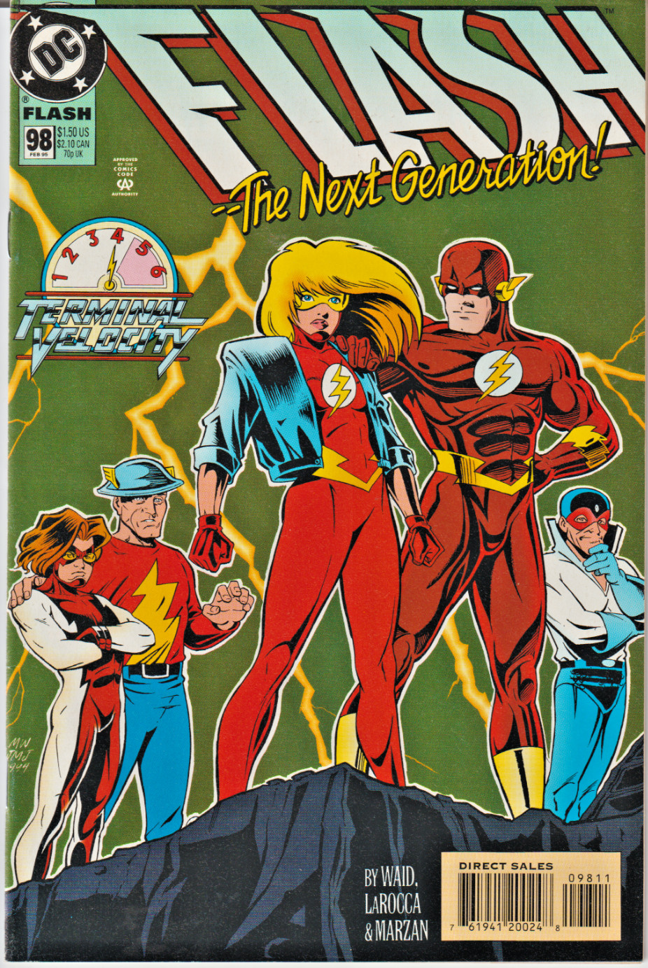 FLASH #98 WALLY WEST * FLASH [JAY GARRICK] * JESSE QUICK DC 1995 NICE!!!