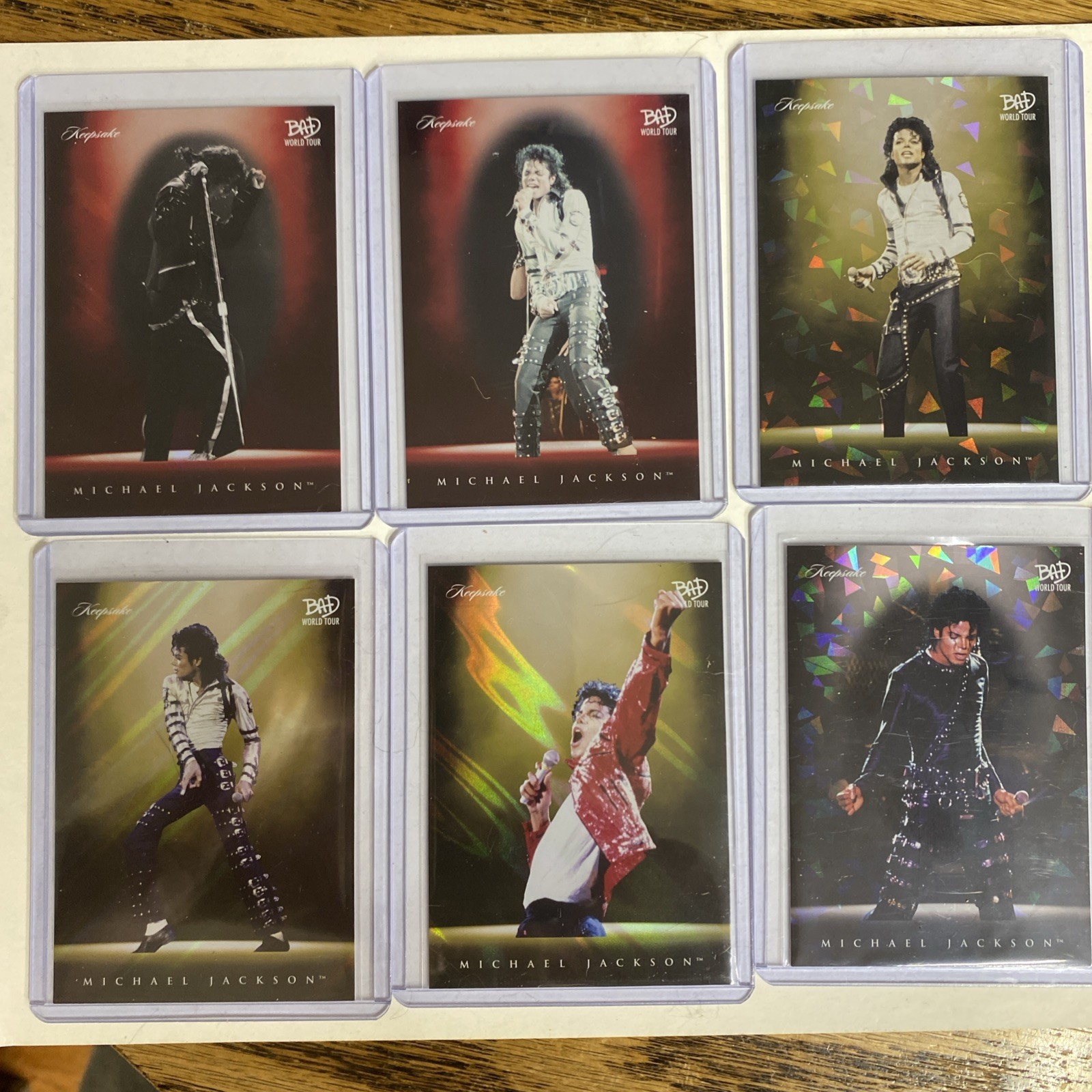 2025 Michael Jackson Bad World Tour Keepsake premiere Edition Gold /17 Red Lot 6