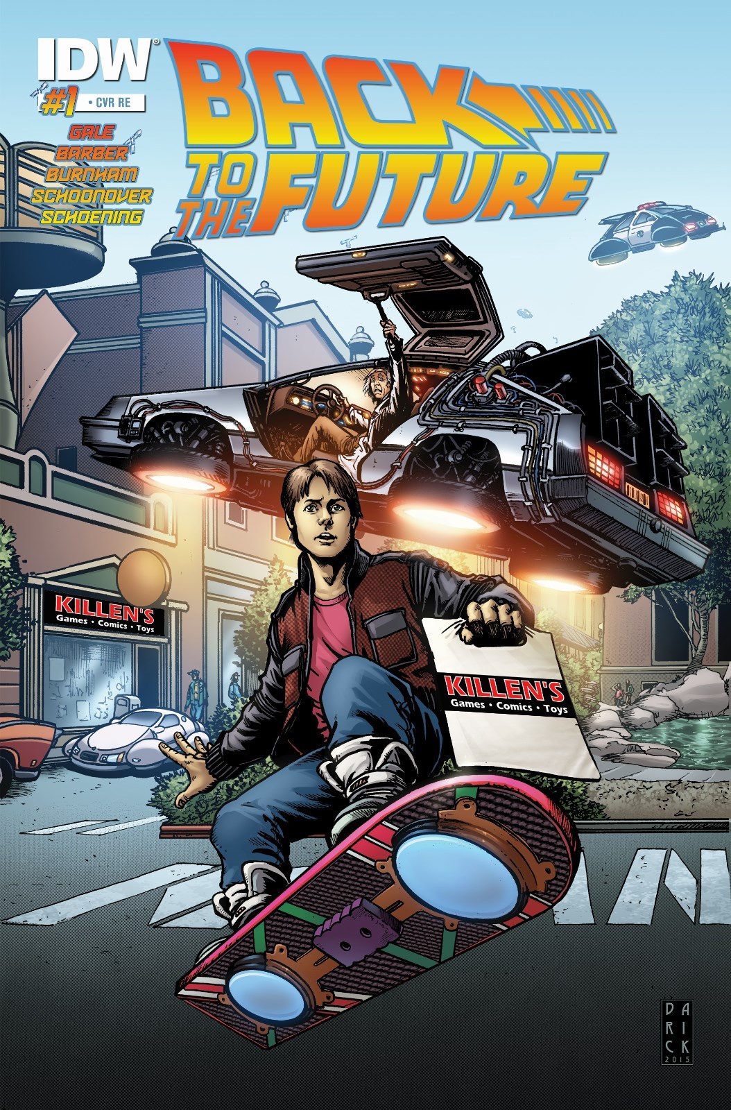 Back to the Future #1 Cover X Killen’s Exclusive Variant 2015 – IDW 1st Print