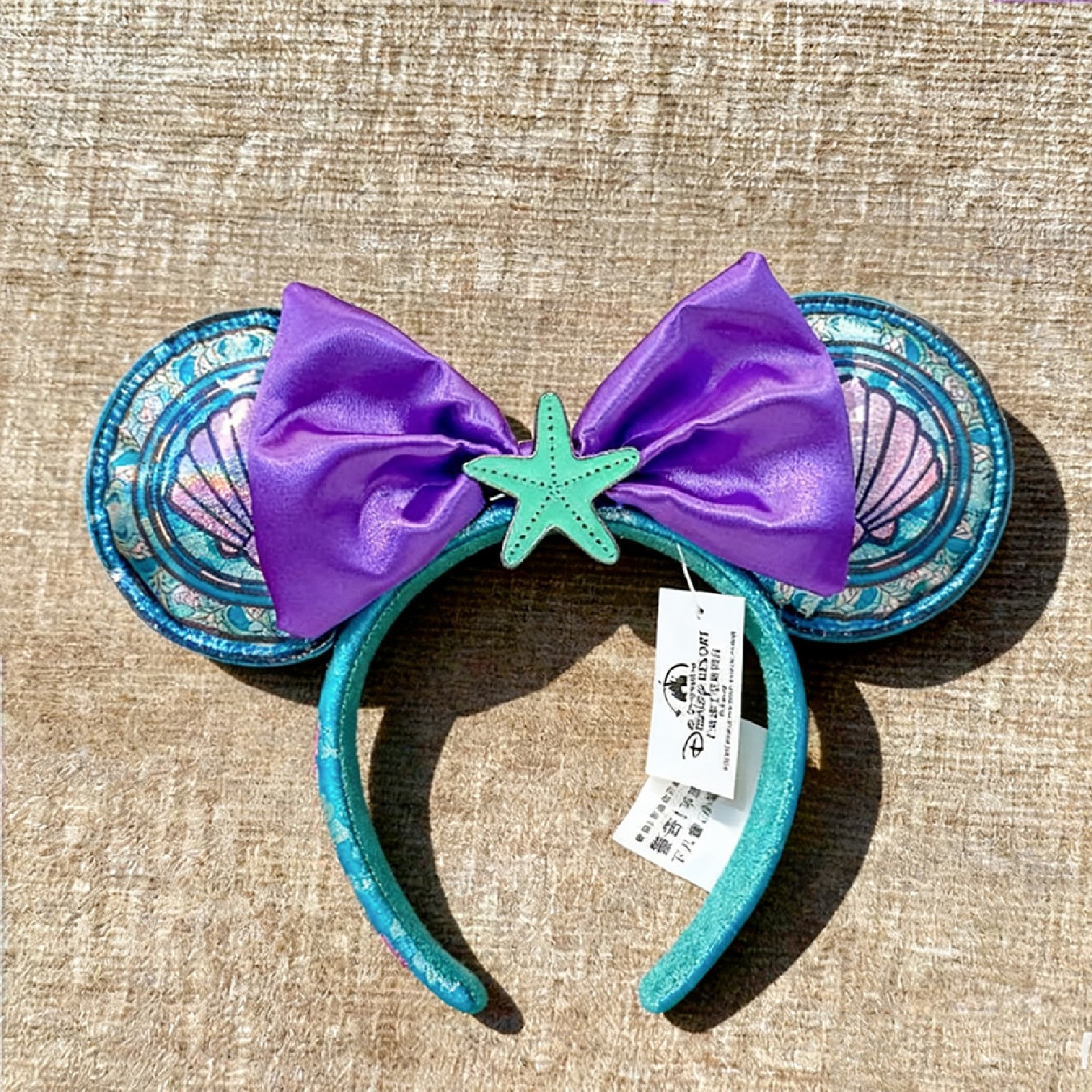 Loungefly Disney- Ear Princess Stained Glass Little Mermaid Ariel Shell Headband
