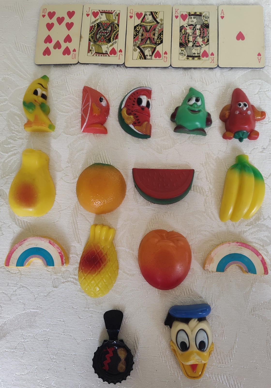 Vintage 1960s 1970s Fruit Magnets Anthropomorphic Disney Donald Duck Lot of 20