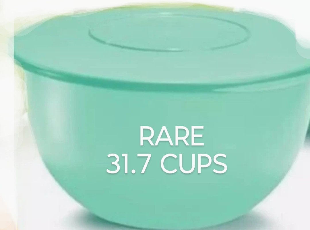 TUPPERWARE IMPRESSIONS X LARGE Bowl 31.7 Cup w/AIR Liquid Tight Seal MINT NEW