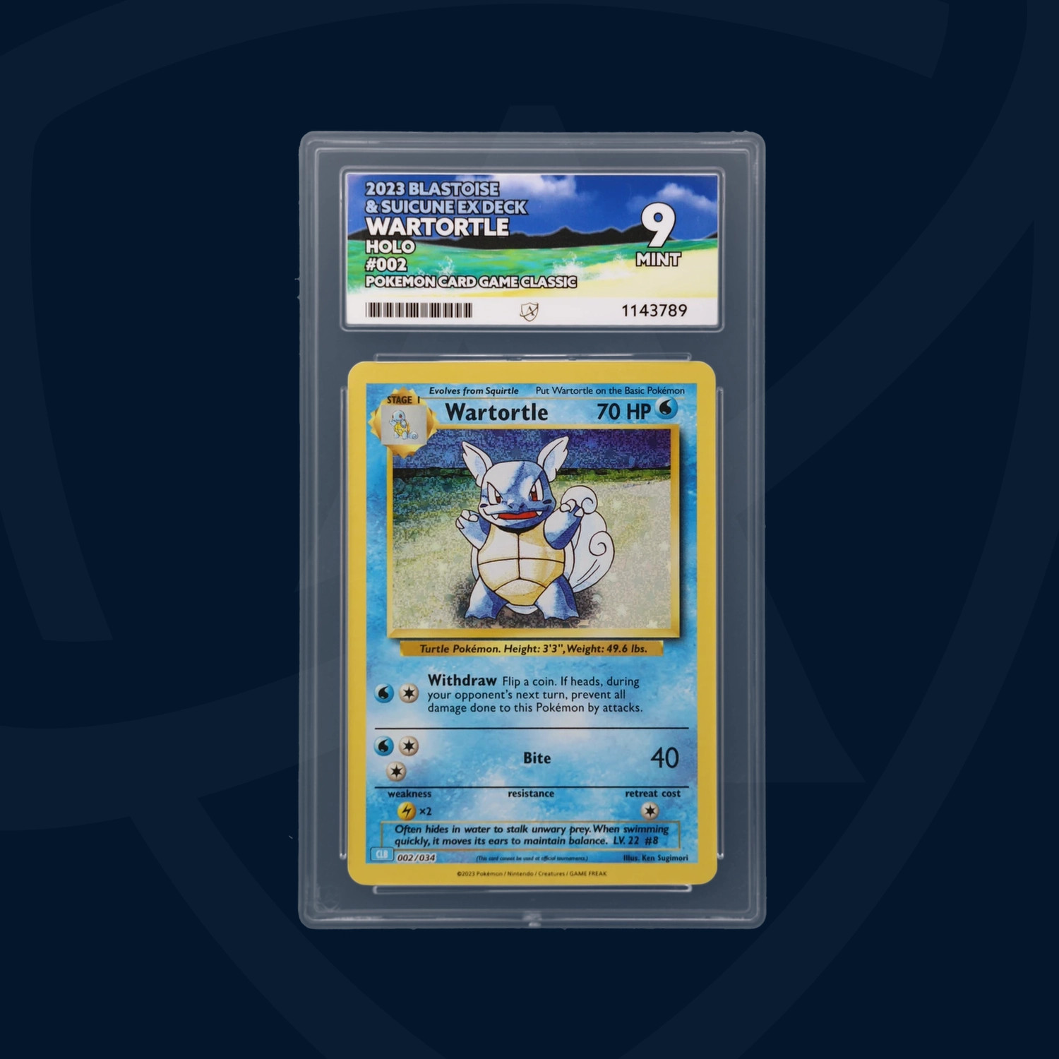 ACE 9 – Wartortle – 002/034 – Blastoise & Suicune ex Deck – Pokemon – Pokem…