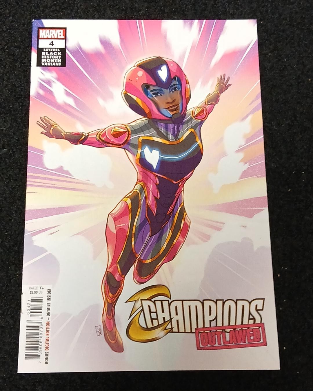 2021 MARVEL COMIC CHAMPIONS OUTLAWED#4 RIRI WILLIAMS VARIANT VISIT MY EBAY STORE