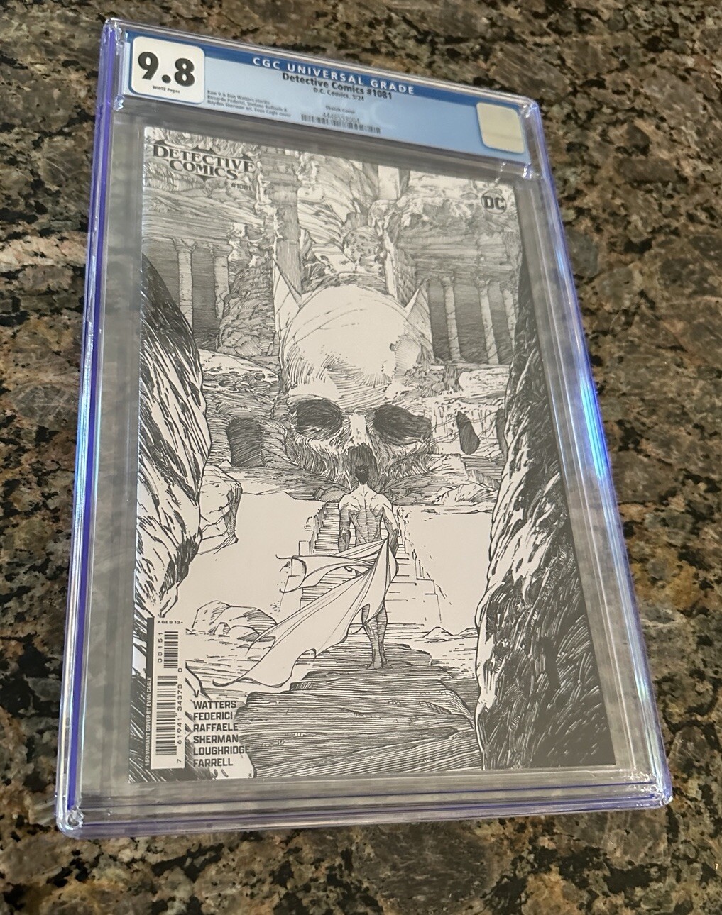 Detective Comics 1081: CGC 9.8 Cagle 1:50 Sketch Variant – 2024