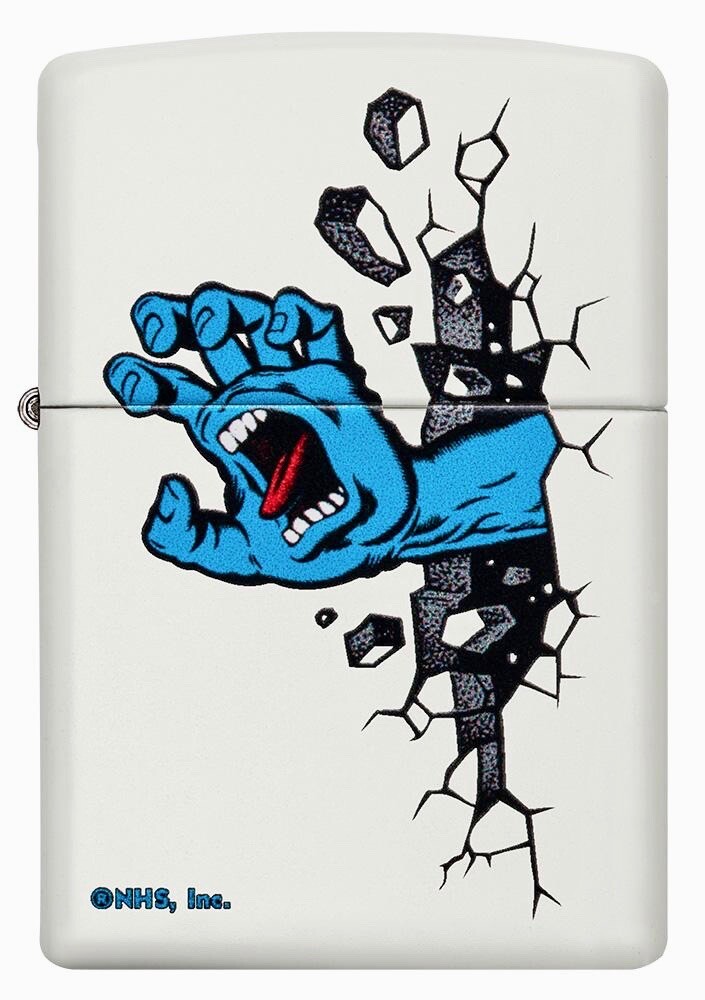 Zippo Windproof Santa Cruz Pop Art Lighter, Screaming Hand Graphic, 49614, NIB