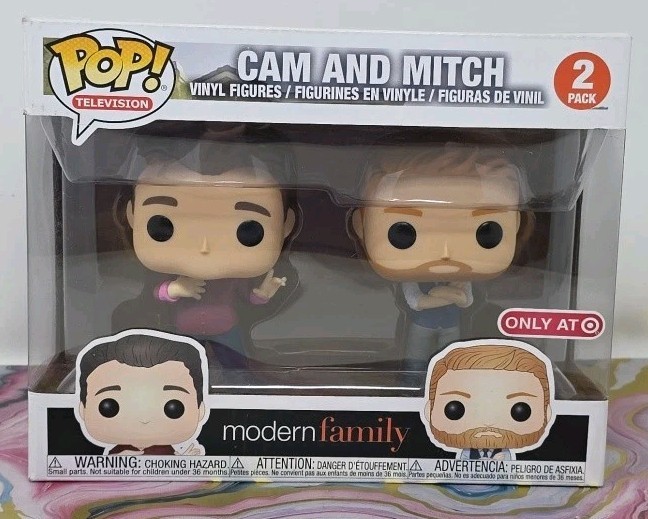 Funko Pop! Television Modern Family Cam & Mitch 2-Pack Target Excl 2018 Box Wear