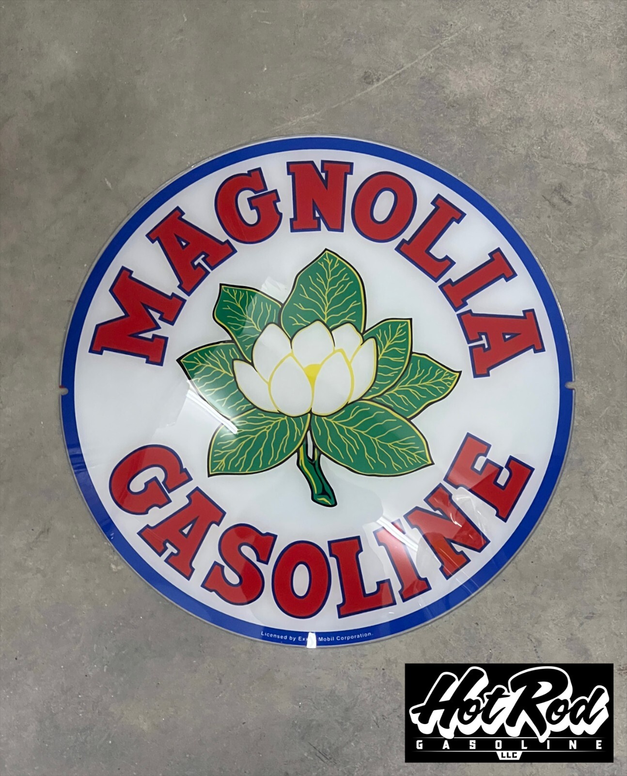 MAGNOLIA GASOLINE Reproduction 13.5″ Gas Pump Globe Face / Lens