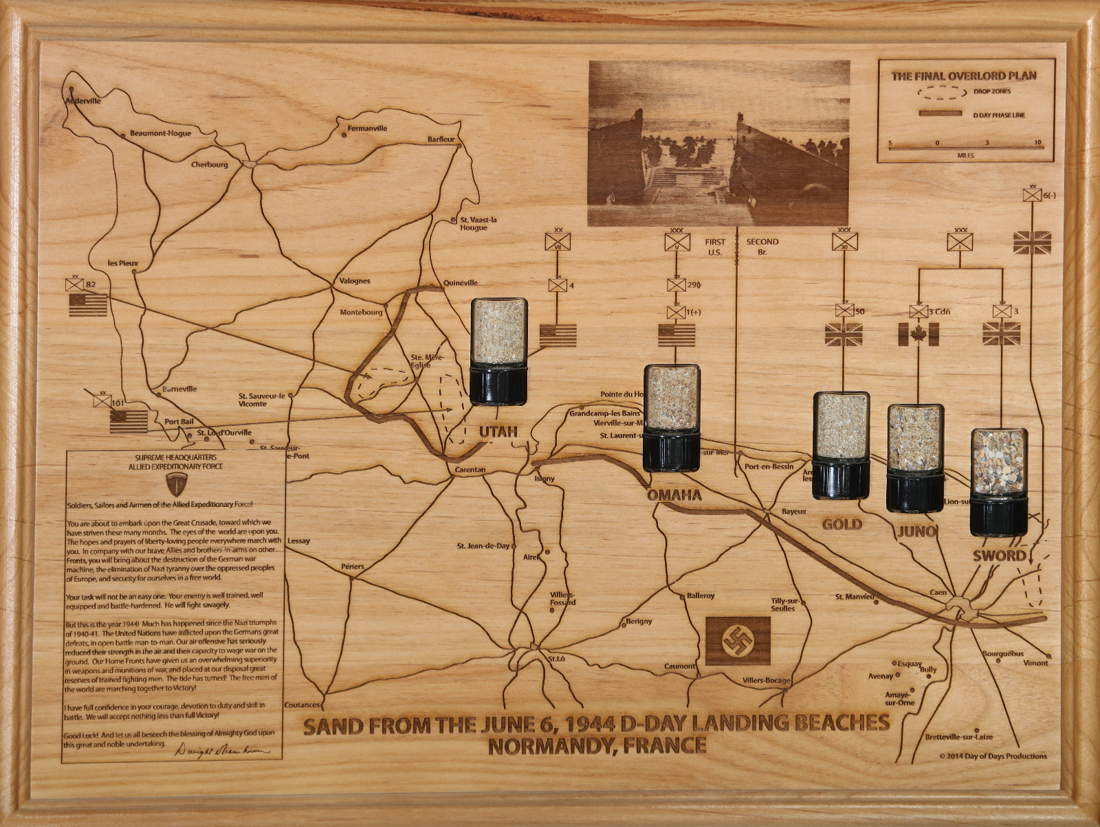 D Day Memorabilia gift WWII memorabilia souvenir Normandy Sand June 6 1944