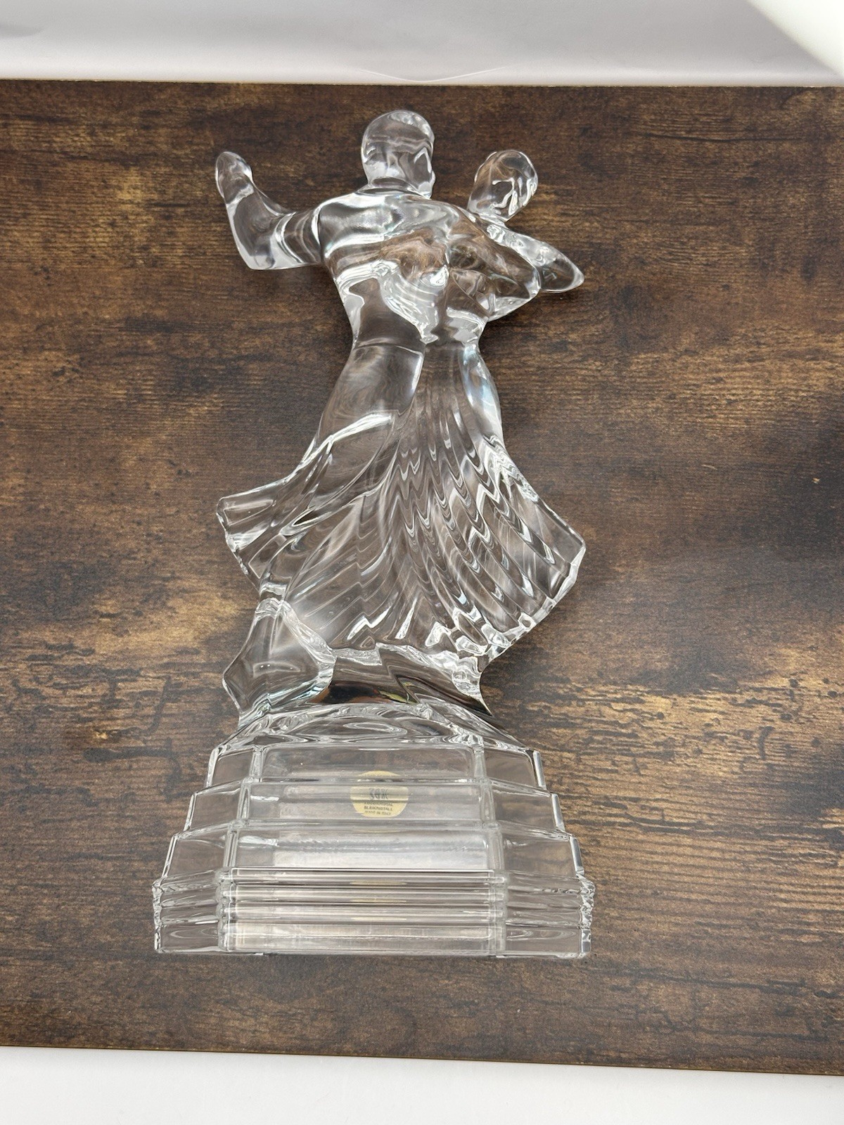 VTG Royal Crystal Rock, Tango Dancing Couple Ballroom Figurine, Italy, 9.5” Gift