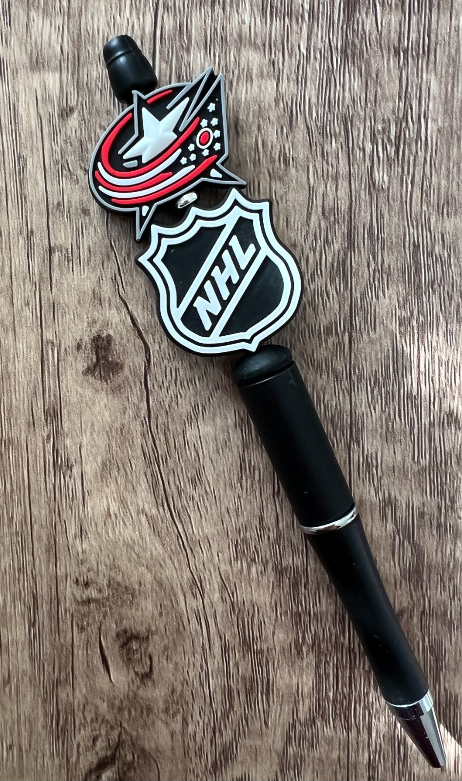 Handmade beaded pens. Hockey. Collect, gifts, gift basket filler, party
